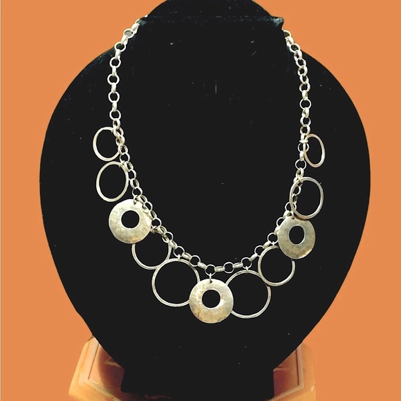 Silpada Jewelry Silpada N325 Sterling Silver Circle Rings Necklace 925 Poshmark